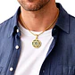 Collar Para Hombres Y Mujeres Dije Estrella Judía Hexagrama - Miniatura 3