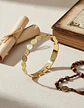 Brazalete De Acero Pulsera Para Mujer Medallas De San Benito - Miniatura 2
