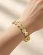 Brazalete De Acero Pulsera Para Mujer Medallas De San Benito - Miniatura 5