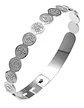 Brazalete De Acero Pulsera Para Mujer Medallas De San Benito - Miniatura 9