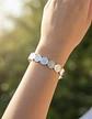 Brazalete De Acero Pulsera Para Mujer Medallas De San Benito - Miniatura 10