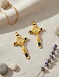 Set 8 Dijes Color Oro Cruces Con Sello San Benito De Nursia - Miniatura 6