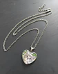 Collar Para Mujeres Dije Luna Cabujón Forma De Corazón Gato - Miniatura 6