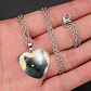 Collar Para Mujeres Dije Luna Cabujón Forma De Corazón Gato - Miniatura 15