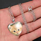 Collar Para Mujeres Dije Luna Cabujón Forma De Corazón Gato - Miniatura 23
