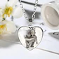 Collar Para Mujeres Dije Luna Cabujón Forma De Corazón Gato - Miniatura 27