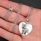 Collar Para Mujeres Dije Luna Cabujón Forma De Corazón Gato - Miniatura 30