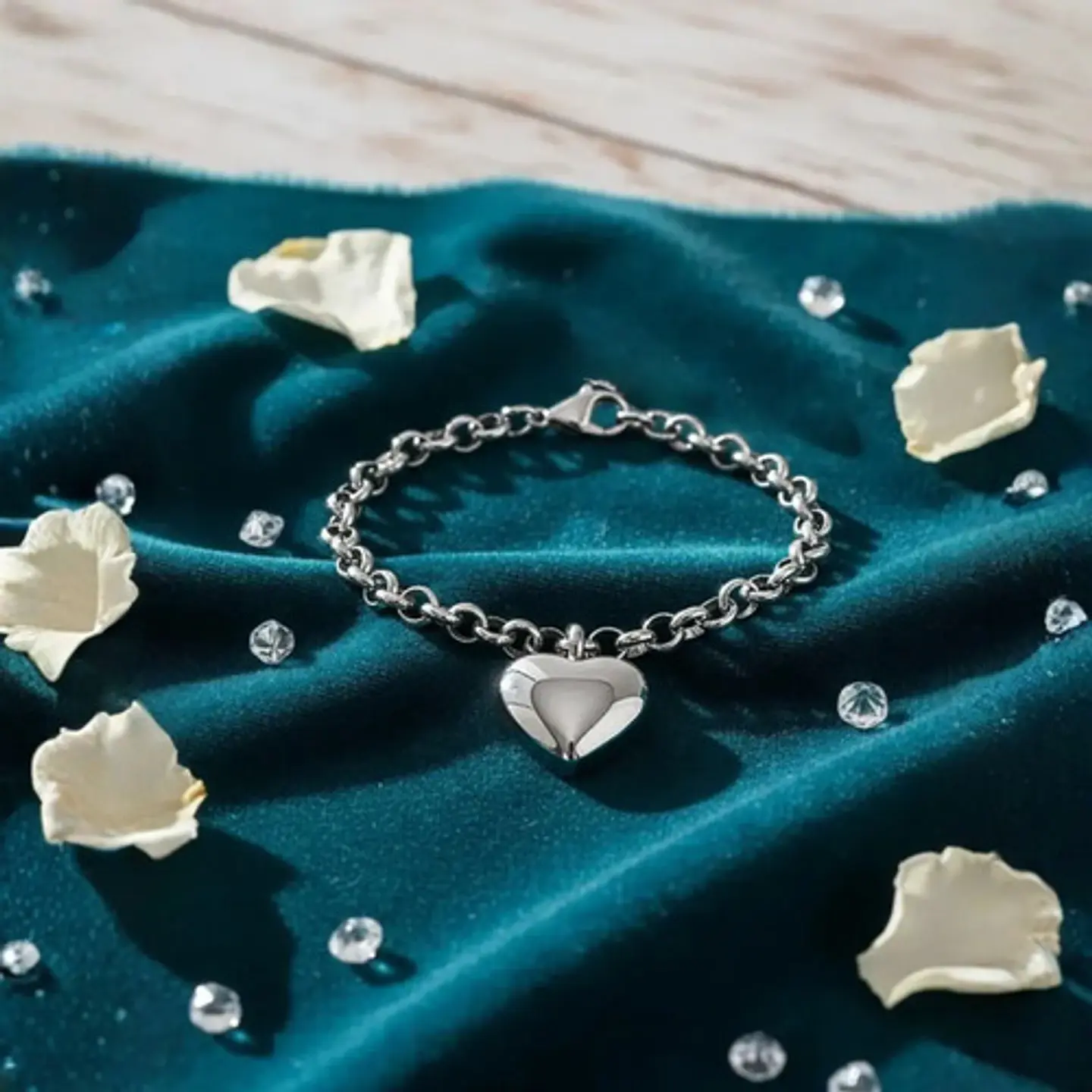 Pulsera Para Mujeres Brazalete Con Dije Urna Corazón Cenizas 13