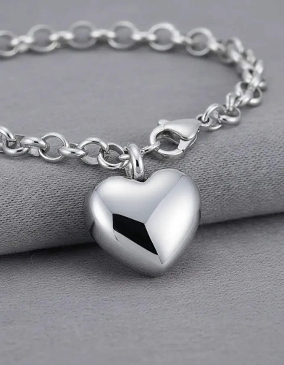 Pulsera Para Mujeres Brazalete Con Dije Urna Corazón Cenizas 14