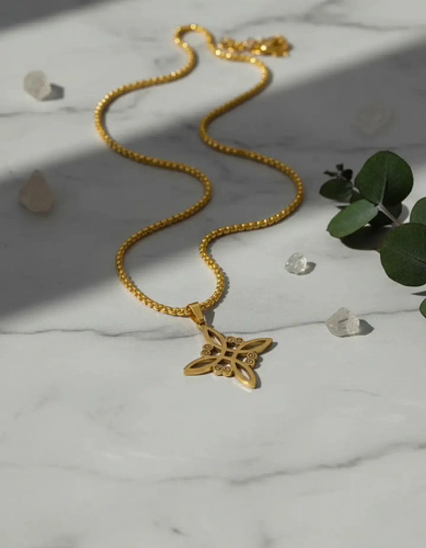 Collar De Acero Para Hombres Y Mujeres Dije Nudo Bruja Celta 3