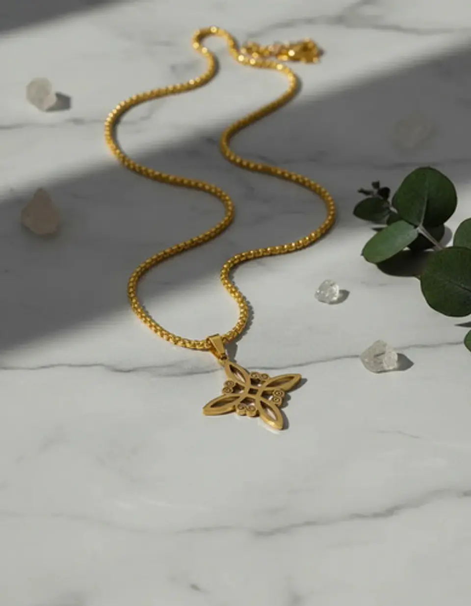 Collar De Acero Para Hombres Y Mujeres Dije Nudo Bruja Celta 3
