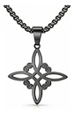 Collar De Acero Para Hombres Y Mujeres Dije Nudo Bruja Celta - Miniatura 9