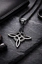 Collar De Acero Para Hombres Y Mujeres Dije Nudo Bruja Celta - Miniatura 11