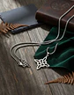 Collar De Acero Para Hombres Y Mujeres Dije Nudo Bruja Celta - Miniatura 19