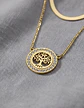 Collar Doble Capa De Acero Para Mujer Dije Árbol De La Vida - Miniatura 3