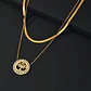 Collar Doble Capa De Acero Para Mujer Dije Árbol De La Vida - Miniatura 8