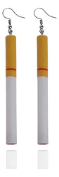 Aretes Para Mujer Pendientes Rebeldes Colillas De Cigarrillo - Miniatura 1