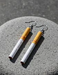 Aretes Para Mujer Pendientes Rebeldes Colillas De Cigarrillo - Miniatura 5