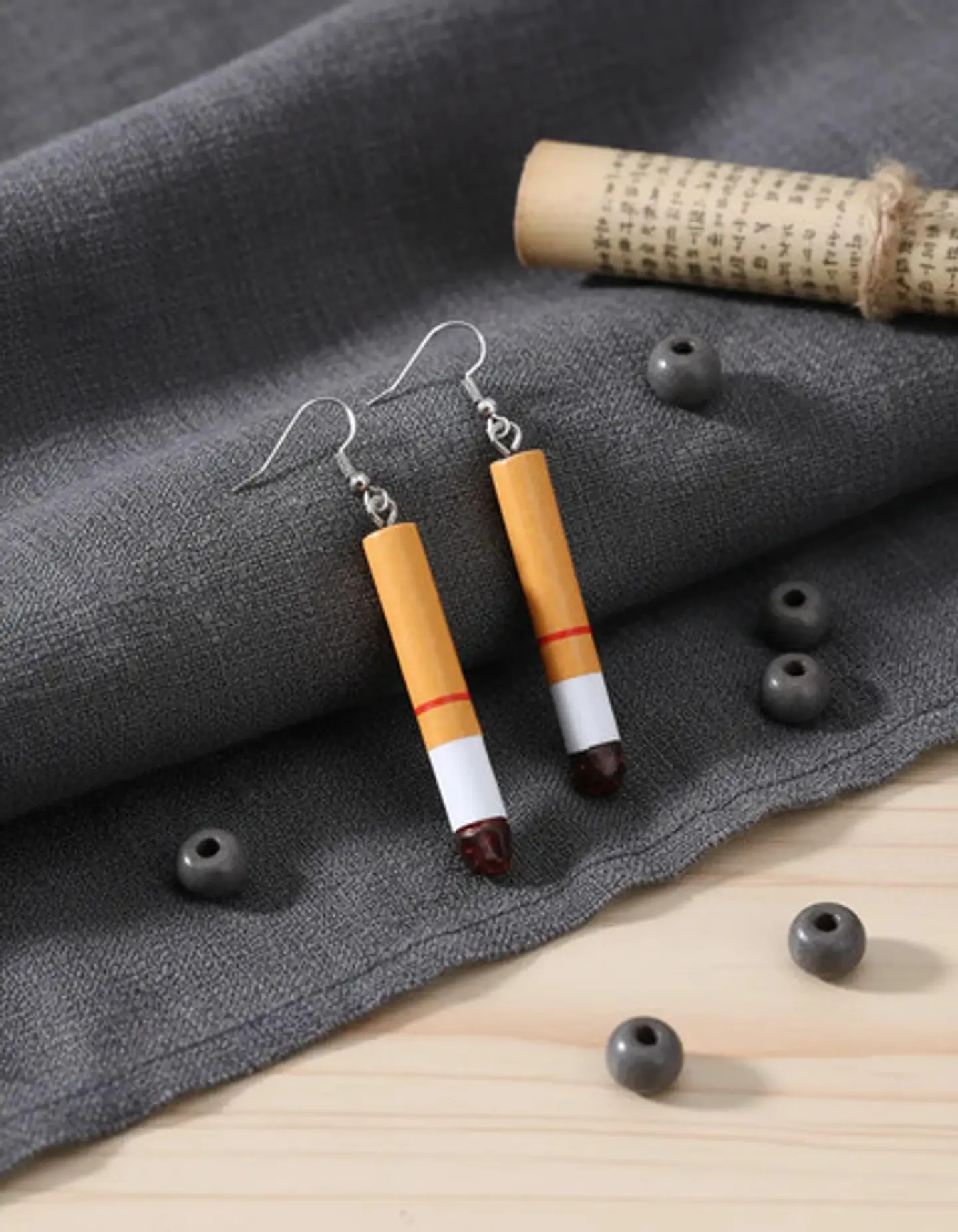 Aretes Para Mujer Pendientes Rebeldes Colillas De Cigarrillo 13