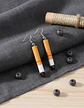 Aretes Para Mujer Pendientes Rebeldes Colillas De Cigarrillo - Miniatura 13