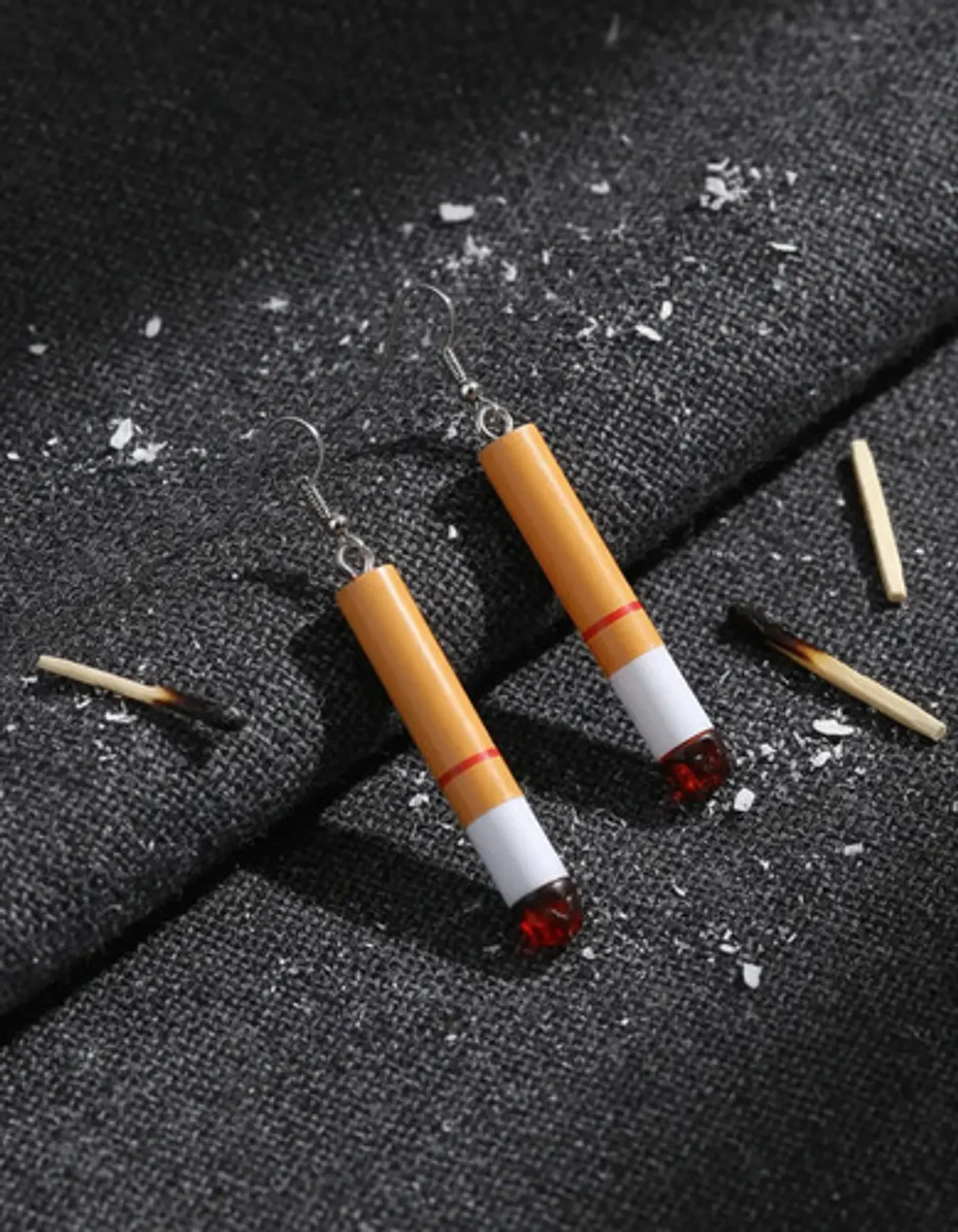 Aretes Para Mujer Pendientes Rebeldes Colillas De Cigarrillo 16