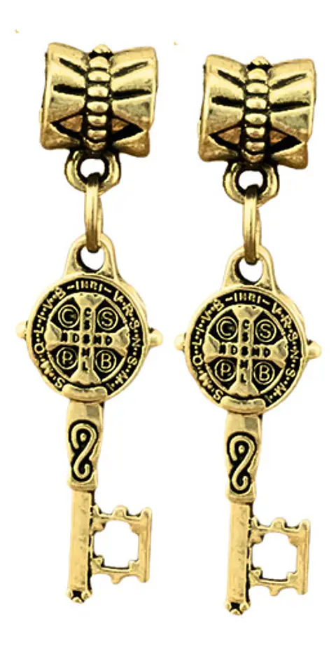 Set 20 Dijes Medallas Llaves Sello De San Benito De Nursia