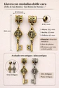 Set 20 Dijes Medallas Llaves Sello De San Benito De Nursia - Miniatura 6