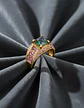 Anillo Negro Moderno Para Mujeres Con Piedras Lujo Elegante - Miniatura 30