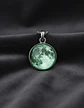 Set Joyería Mujer Collar Y Aretes Dije Luna Brilla Luminoso - Miniatura 6