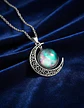 Collar Para Mujer Dije Cabujón Cristal Luna Galaxia Planetas - Miniatura 11