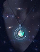 Collar Para Mujer Dije Cabujón Cristal Luna Galaxia Planetas - Miniatura 12