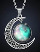 Collar Para Mujer Dije Cabujón Cristal Luna Galaxia Planetas - Miniatura 13