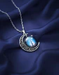 Collar Para Mujer Dije Cabujón Cristal Luna Galaxia Planetas - Miniatura 16