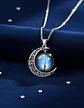 Collar Para Mujer Dije Cabujón Cristal Luna Galaxia Planetas - Miniatura 17