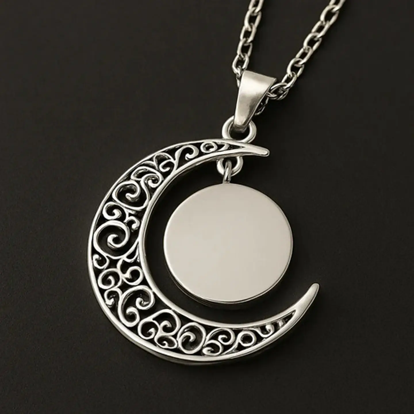 Collar Para Mujer Dije Cabujón Cristal Luna Galaxia Planetas 35