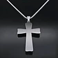 Collar De Acero Para Hombre Y Mujer Dije Cruz Cristo Grabado - Miniatura 16