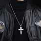 Collar De Acero Para Hombre Y Mujer Dije Cruz Cristo Grabado - Miniatura 18