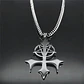 Collar De Acero Para Hombre Y Mujer Dije Pentagrama Sigil - Miniatura 6