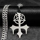 Collar De Acero Para Hombre Y Mujer Dije Pentagrama Sigil - Miniatura 8