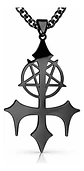 Collar De Acero Para Hombre Y Mujer Dije Pentagrama Sigil - Miniatura 9