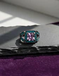 Anillo Moderno Negro Para Mujeres Geométrico Con Piedra Cz - Miniatura 11