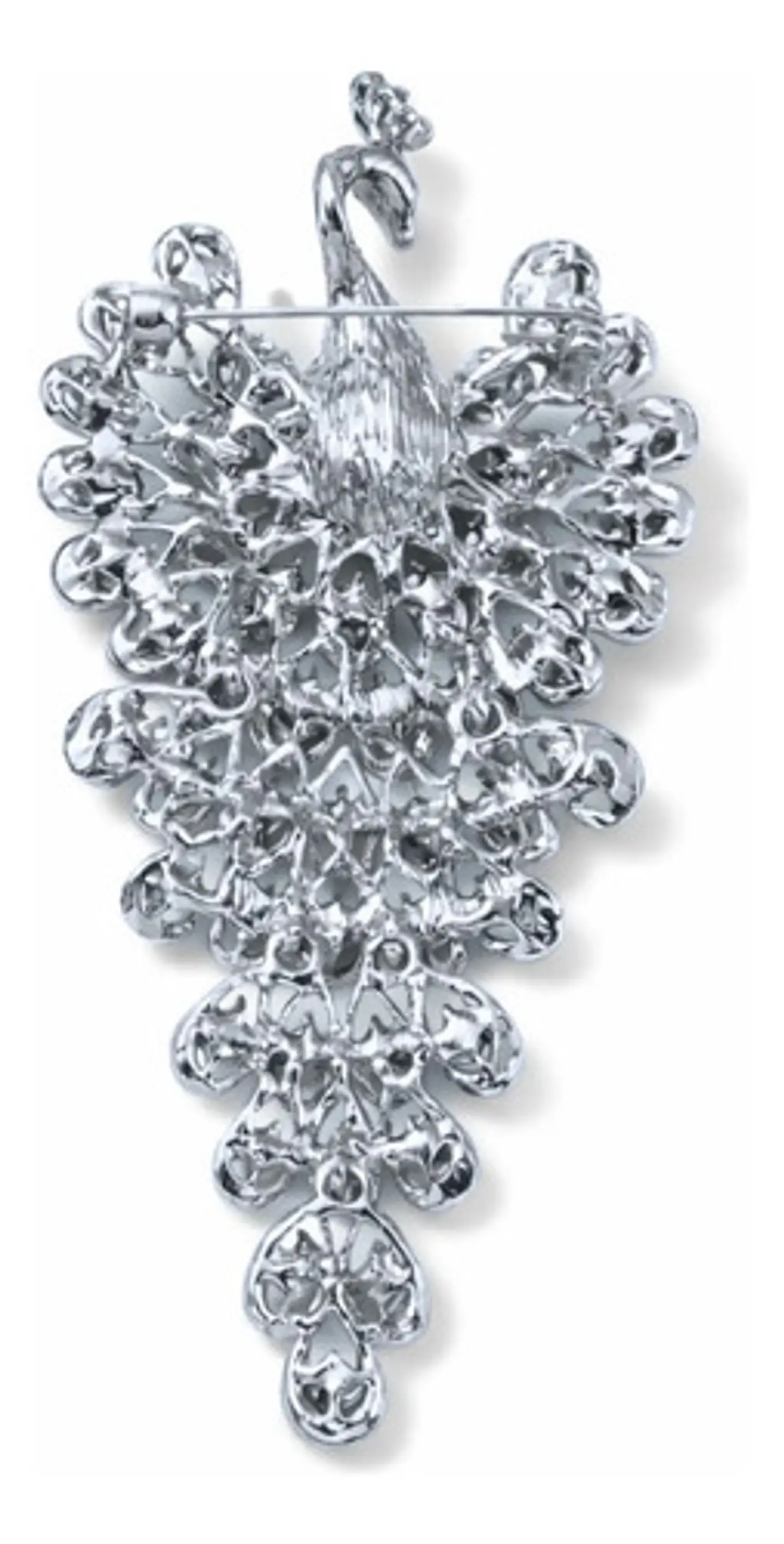 Broche De Lujo Alfiler Para Mujeres Pavo Real Piedras Cz 2
