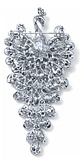 Broche De Lujo Alfiler Para Mujeres Pavo Real Piedras Cz - Miniatura 2