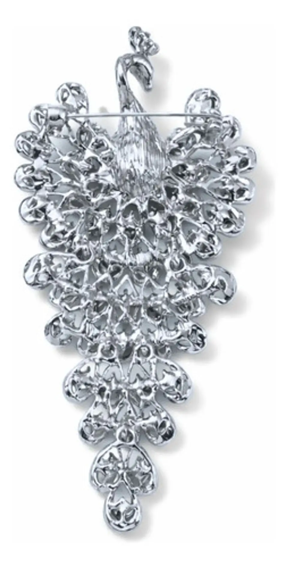 Broche De Lujo Alfiler Para Mujeres Pavo Real Piedras Cz 2