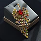 Broche De Lujo Alfiler Para Mujeres Pavo Real Piedras Cz - Miniatura 18