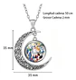 Collar Para Mujer Y Niña Dije Luna Cabujón Anime Sailor Moon - Miniatura 7