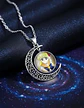 Collar Para Mujer Y Niña Dije Luna Cabujón Anime Sailor Moon - Miniatura 15