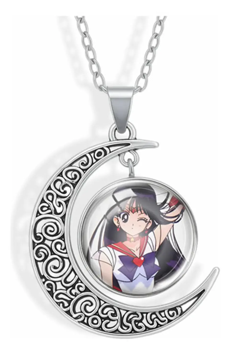 Collar Para Mujer Y Niña Dije Luna Cabujón Anime Sailor Moon 17