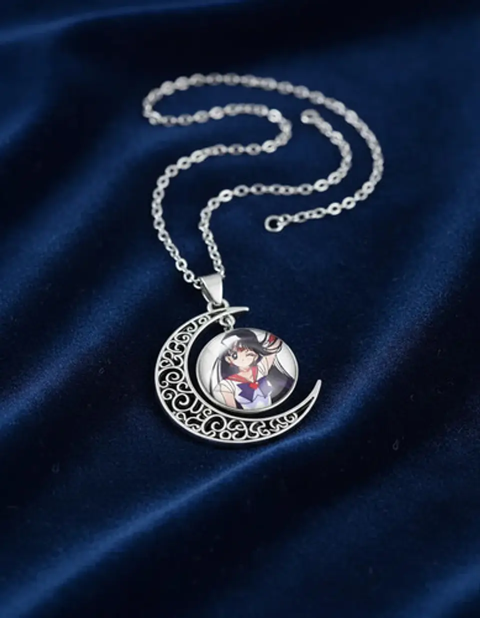 Collar Para Mujer Y Niña Dije Luna Cabujón Anime Sailor Moon 20