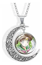 Collar Para Mujer Y Niña Dije Luna Cabujón Anime Sailor Moon - Miniatura 25
